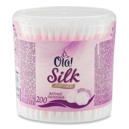 Палочки Ватные Silk Sense ola! 200шт