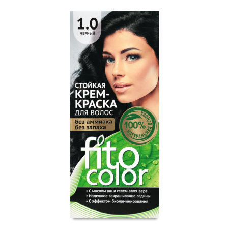 крем-краска Для Волос Стойкая №1.0 Fitocolor 1шт