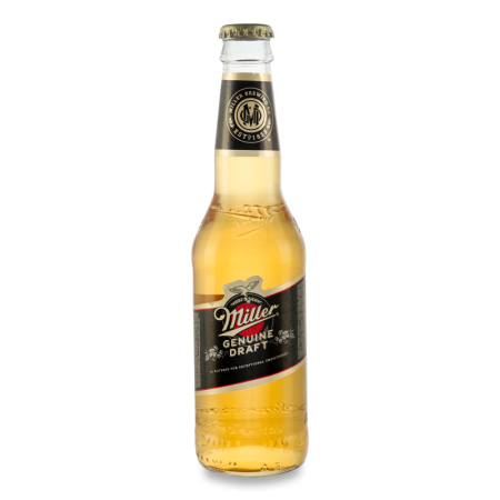 Пиво 0.33л 4.4% Светлое Пастеризованное Genuine Draft Miller Бут
