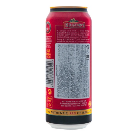 Пиво 0.44л 4.3% Темное Фильтрованное Пастеризованное Irish Red Ale Draught Kilkenny ж/б