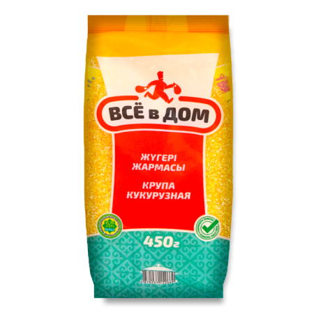 Крупа Всё в Дом Кукурузная 450гр п/п
