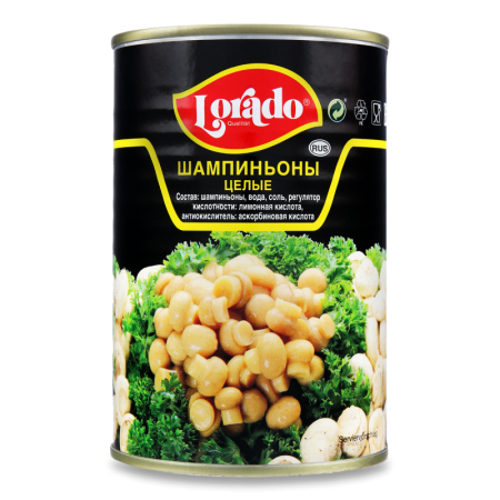 Шампиньоны Целые Lorado ж/б 400г