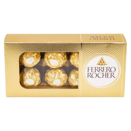 Конфеты Ferrero Rocher Хрустящие Молочный шоколад/орех 75гр Кор