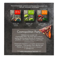 Чай Tess Cosmopolitan Party Гибискус с Клюквой и Ароматом Грейпфрута 20пак 40гр Кор