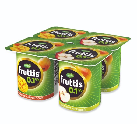 Йогурт Campina Fruttis Легкий абр/манго/ябл/груш 0,1% 115гр