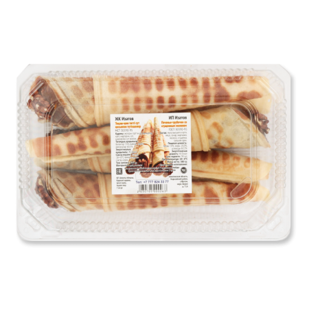 Трубочки Изатов Сгущенное Молоко и Орех 300гр Лот