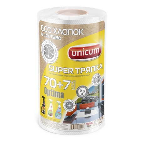 Тряпка Unicum Супер 24*30см 70+7шт Пленка