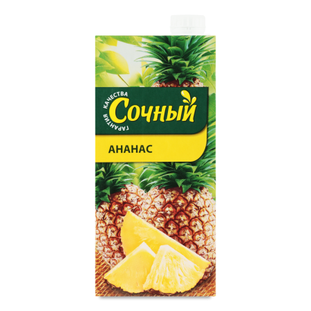 Нектар Пастеризованный Ананас Сочный т/п 1л