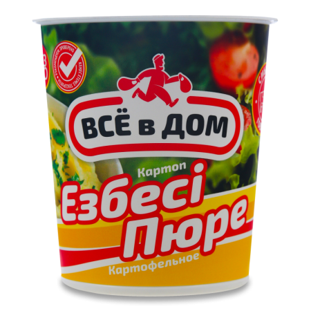 Пюре Картофельное Быстрого Приготовления Говядина Всё в Дом ст 50г