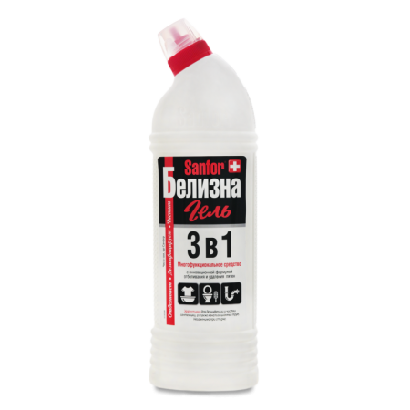 Средство с Комплексным Действием 3в1 Белизна Гель Sanfor 1000г