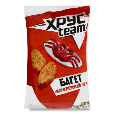 Сухарики Королевский Краб Багет Хрусteam м/у 60г
