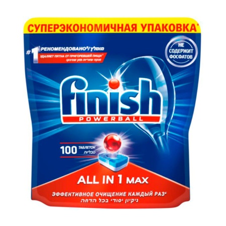 Средство Finish Powerball д/мытья в Посудом Маш 100табл 1600гр д/п