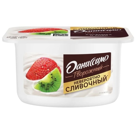 Йогурт Даниссимо клубника-киви 110гр Стак