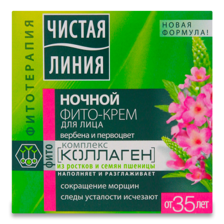 Крем Чистая Линия д/лица фито-крем Ночной от 35лет 45мл Кор