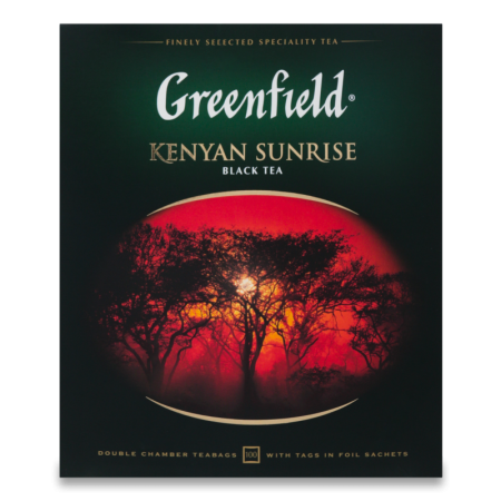 Чай Черный Байховый Кенийский Kenyan Sunrise Greenfield к/у 100х2г