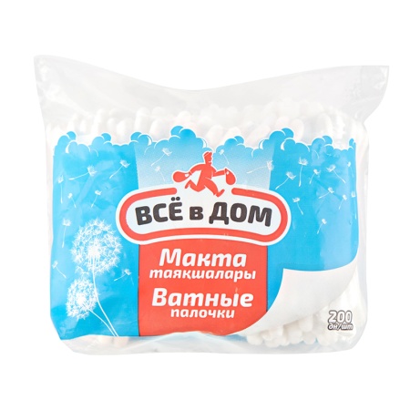 Палочки Ватные Всё в Дом 200шт