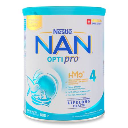 Смесь Nan Мол #4 18мес+ 800гр ж/б