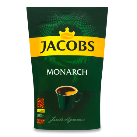 Кофе Натуральный Растворимый Сублимированный Monarch Jacobs д/п 190г