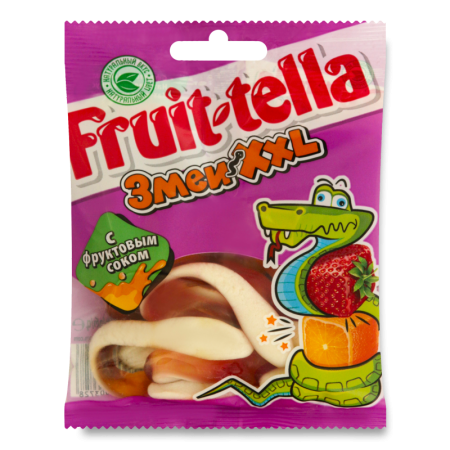 Мармелад с Фруктовым Соком Змеи Xxl fruit-tella м/у 70г