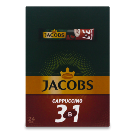 Напиток Кофейный Растворимый 3в1 Сappuccino Jacobs м/у 12.5г