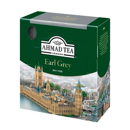 Чай Ahmad Earl Grey 100пак Кор