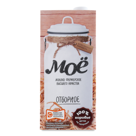 Молоко Ультрапастеризованное Отборное Мое т/п 0.95л
