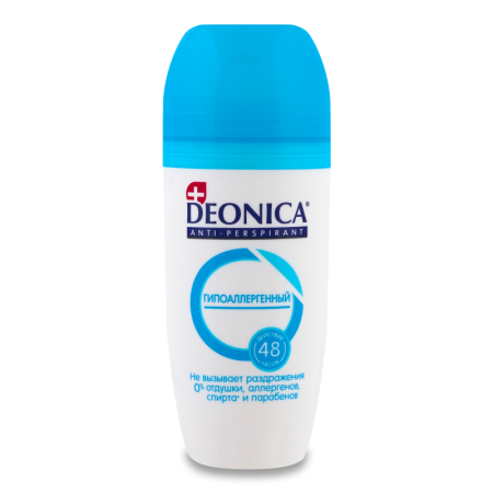 Антиперспирант Deonica Роликовый Гипоаллергенный no Parfume 45мл Кор