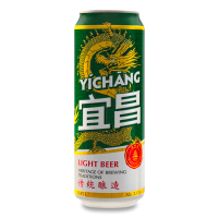 Пиво 0.45л 3.8% Светлое Пастеризованное Фильтрованное Yichang ж/б