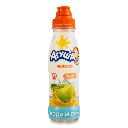 Напиток Сокосодержащий Для Детей от 12мес Яблоко Вода и Сок Агуша п/бут 300мл