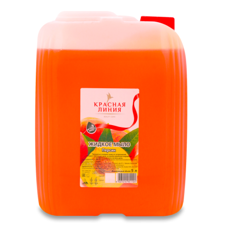 Мыло Красная Линия Персик Жидкое 5л Кан