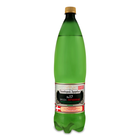 Вода Минеральная Газированная №17 Лечебная Заповедник Здоровья п/бут 1.5л