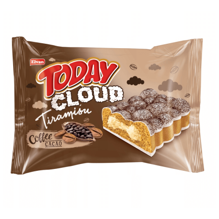 Бисквит Elvan Today Cloud Tiramisu 50гр фл/п