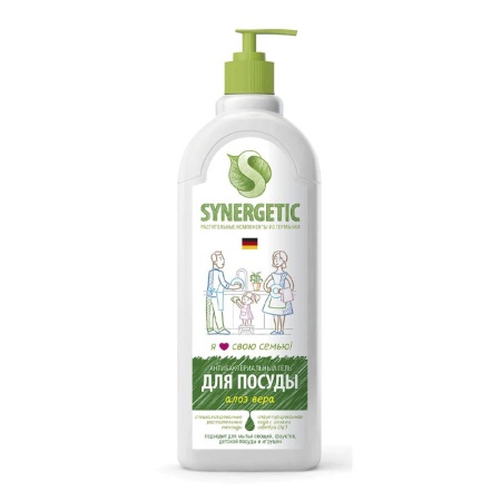 Гель Synergetic д/посуды Алое Вера 1л фл