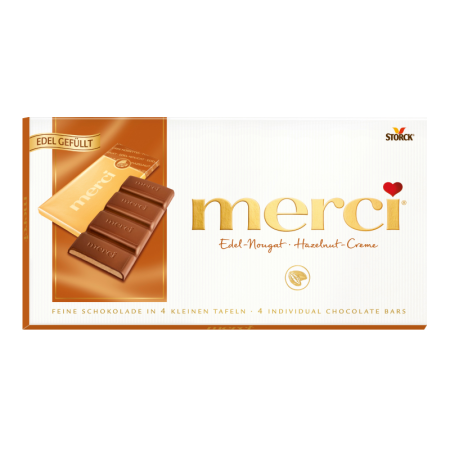 Шоколад Merci Ореховый Крем 4шт 112гр Кор