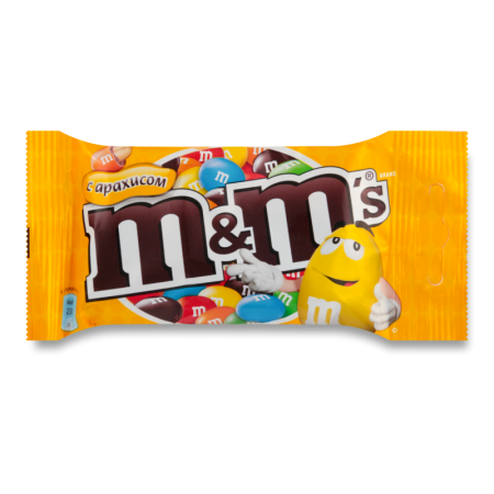 Драже с Арахисом и Молочным Шоколадом Покрытое Хрустящей Разноцветной Глазурью m&m’s м/у 45г