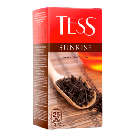 Чай Tess Sunrise Черн 25пак Кор