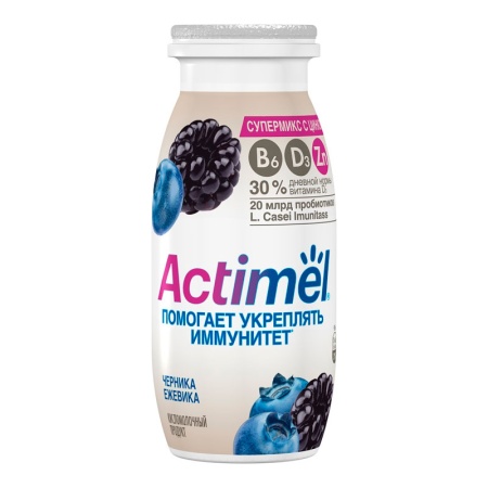 Напиток Питьевой Danone Actimel черника-ежевика 95 гр п/б