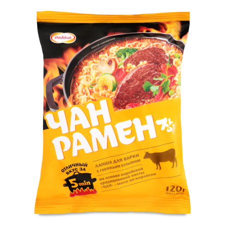 Лапша Доширак Чан Рамен Паста Дэн Чан 120гр п/п
