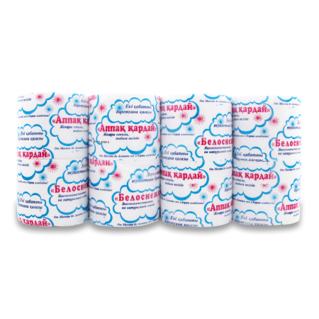 Бумага Туалетная Двухслойная Белоснежка Карина 8шт