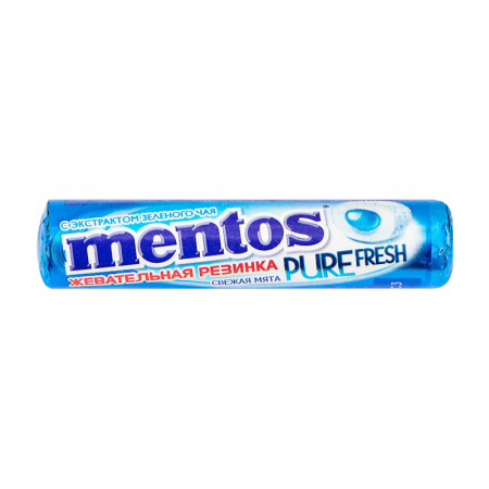 Резинка Жевательная Mentos Pure Fresh Свежая Мята 16гр Кнврт