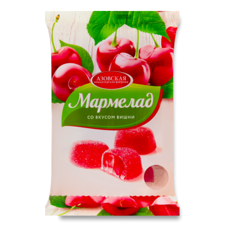 Мармелад Желейный со Вкусом Вишни Азовская Кондитерская Фабрика м/у 300г