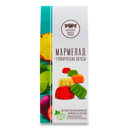 Мармелад на Пектине Тропические Вкусы Рахат к/у 250г