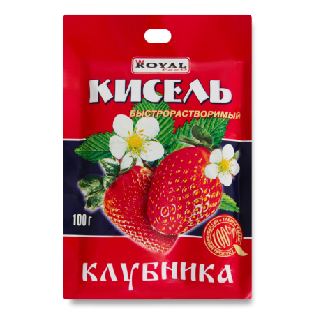 Кисель Быстрорастворимый Клубника Royal Food м/у 100г