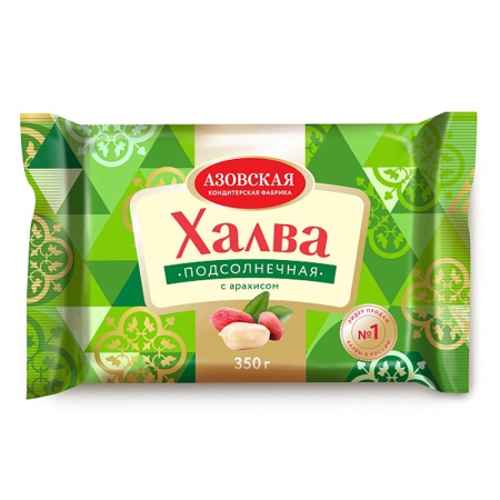 Халва Азовская Подсолнечная с Арахисом 350гр фл/п