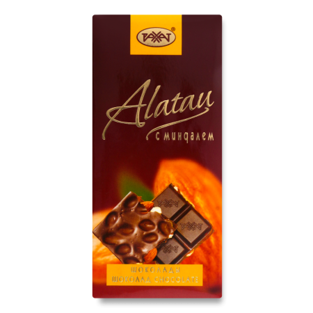 Шоколад Рахат Alatau Миндаль 100гр Кнврт
