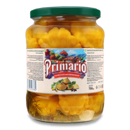 Патиссоны Маринованые Слабокислые Primario с/б 700г