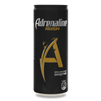 Напиток Безалкогольный Тонизирующий Энергетический Газированный Rush Adrenaline ж/б 0.25л