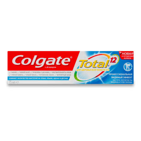 Паста Зубная Colgate Total 12 Pro Видимый Эффект 75мл Кор