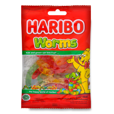 Мармелад Жевательный Haribo Worms 80гр фл/п