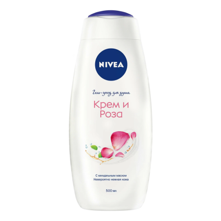 гель-уход Nivea д/душа Крем и Роза 500мл фл